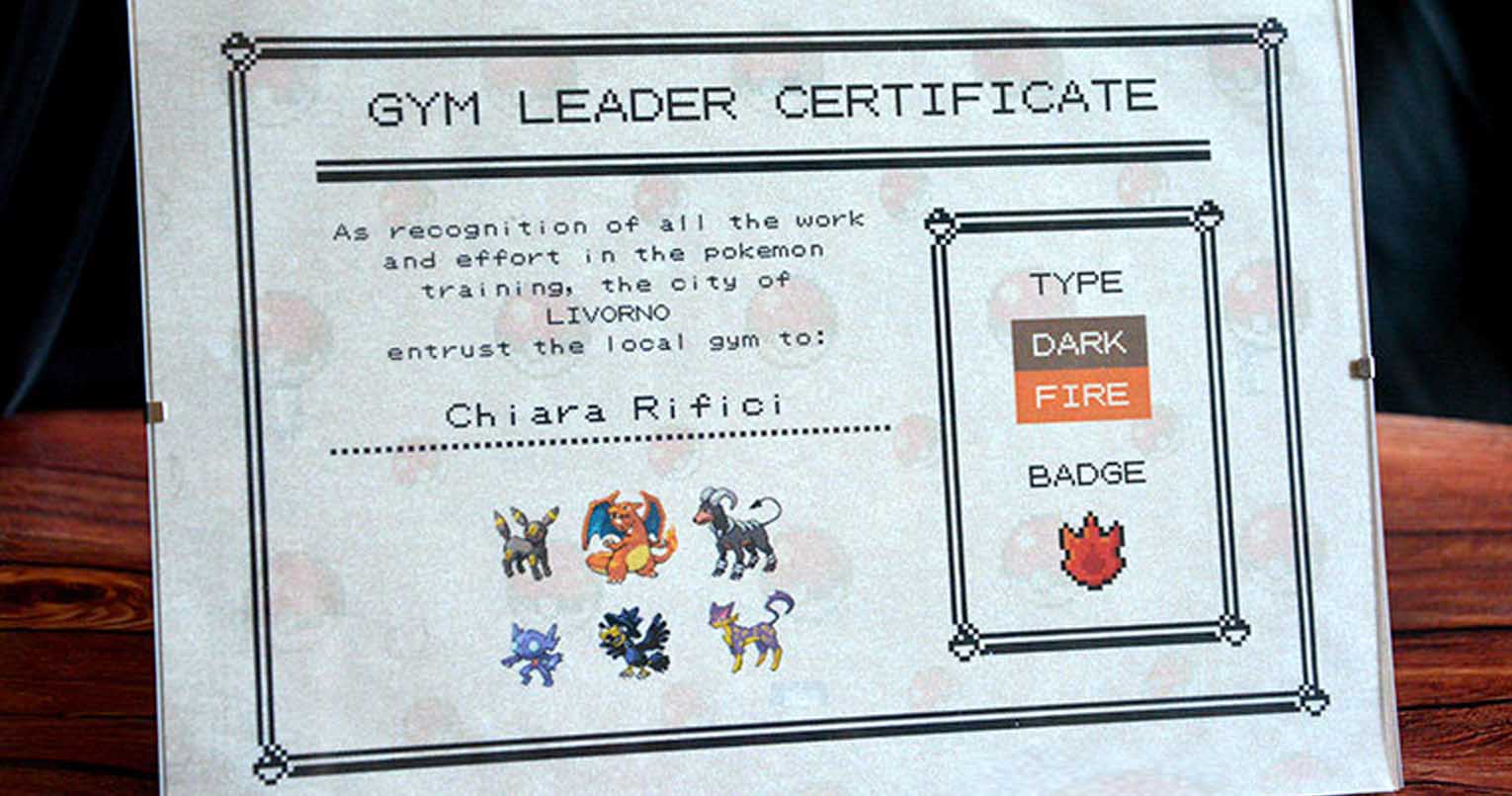 Pokemon Gym Leader Certificate
