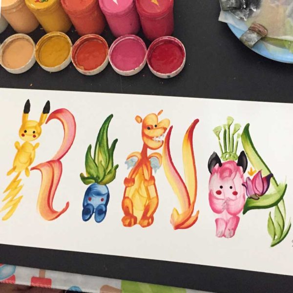 Pokemon Name Painting