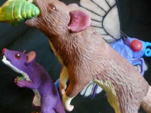Realistic Pokemon Family Sculptures