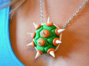 Super Mario Bowser Shell Necklace