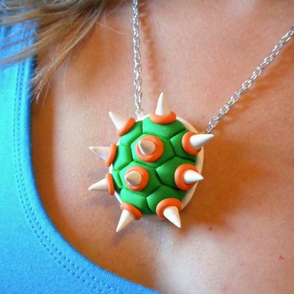 Super Mario Bowser Shell Necklace