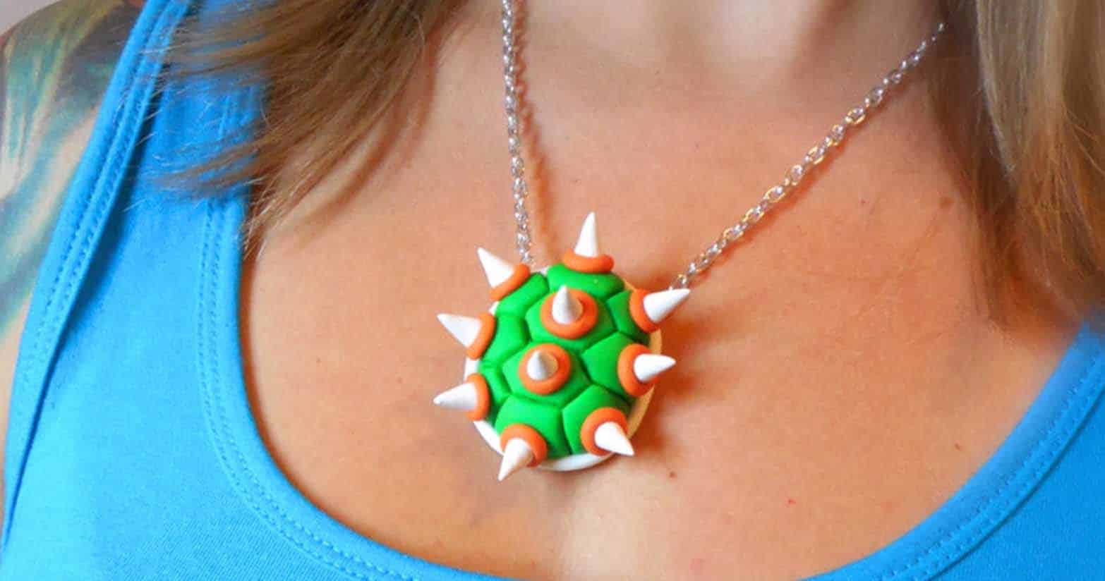 Super Mario Bowser Shell Necklace