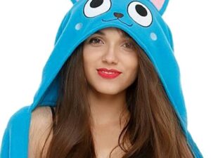 Fairy Tail Happy Hooded Throw