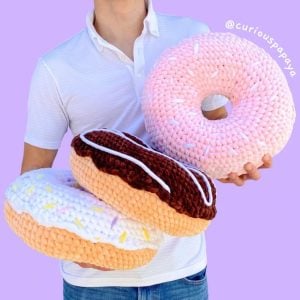 Giant Donut Pillow Crochet Patterns