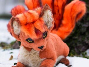 Posable Vulpix Plush