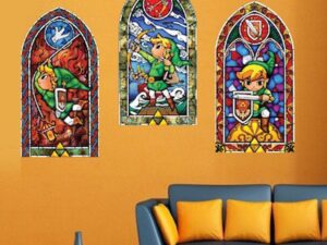 Zelda Stained Glass Wall Decals