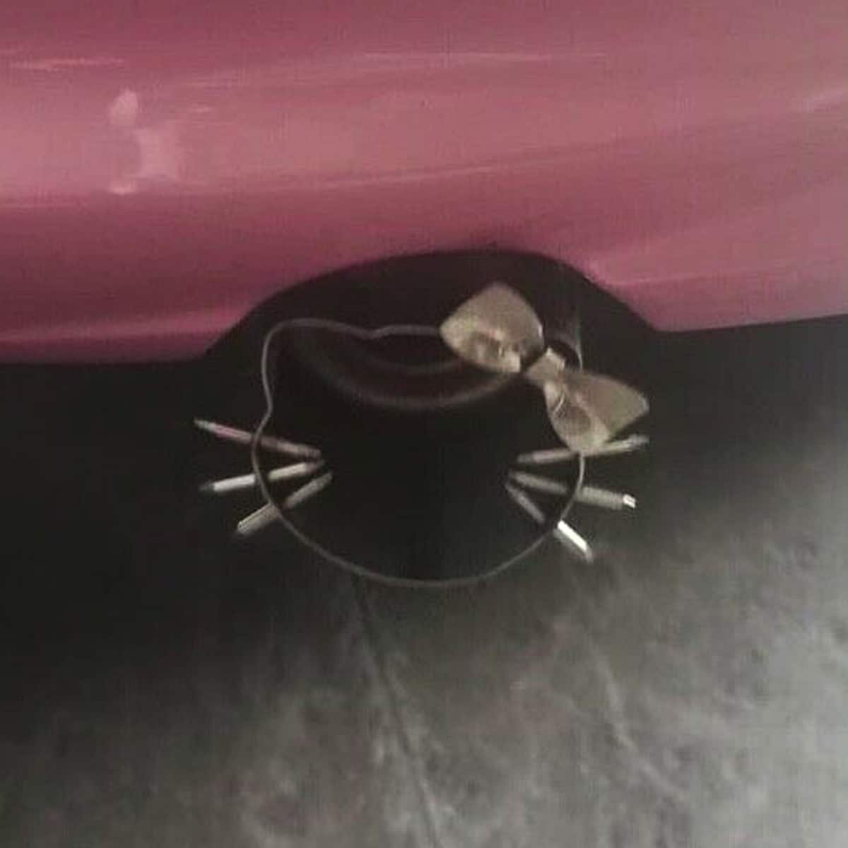 Hello Kitty Exhaust Pipe