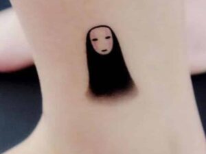 Spirited Away No Face Temporary Tattoo