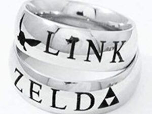 Link And Zelda Couples Rings