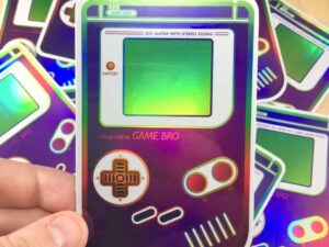 Holographic Gameboy Sticker