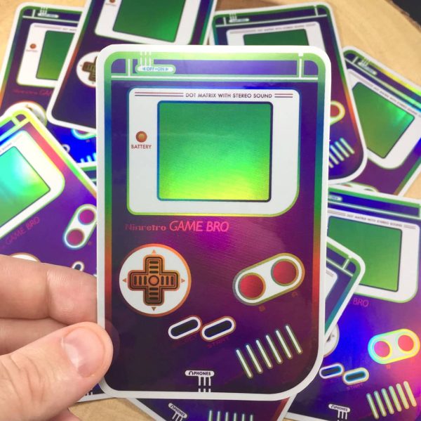 Holographic Gameboy Sticker