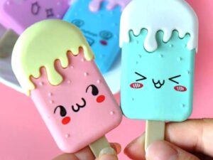 Emoji Ice Cream Erasers