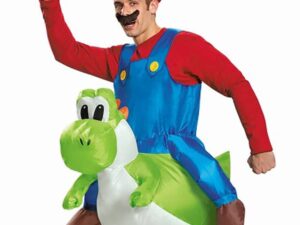 Super Mario Riding Yoshi Inflatable Costume