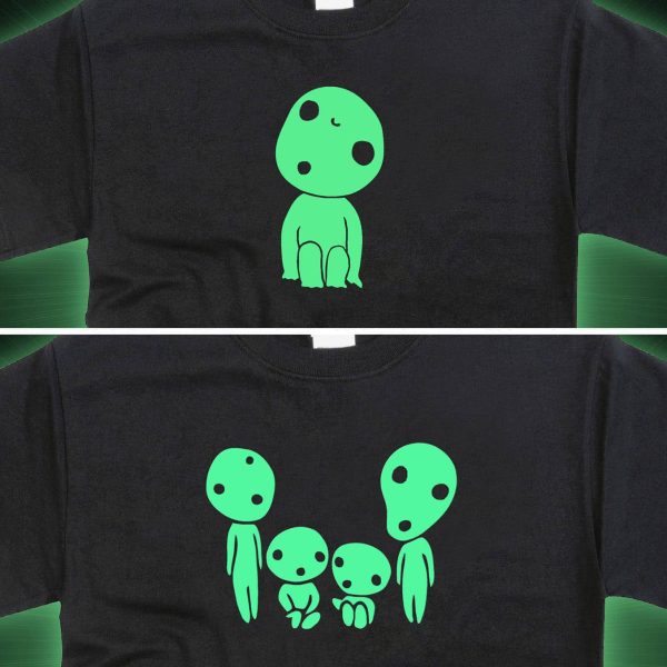 Princess Mononoke Glow In The Dark Kodama T-Shirt