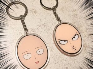 One Punch Man Saitama Keychain