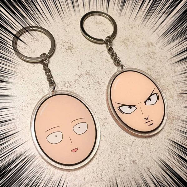 One Punch Man Saitama Keychain