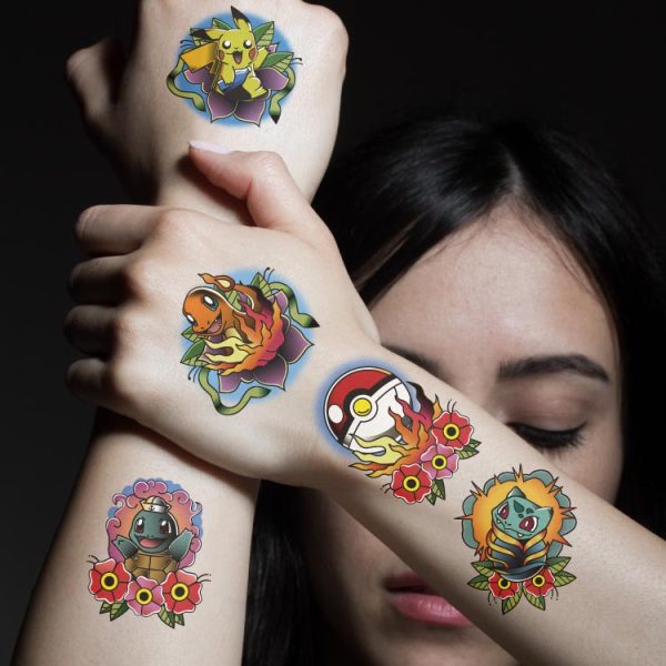 Pokemon Temporary Tattoos