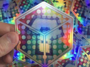 Super Mario Kart Item Box Holographic Sticker