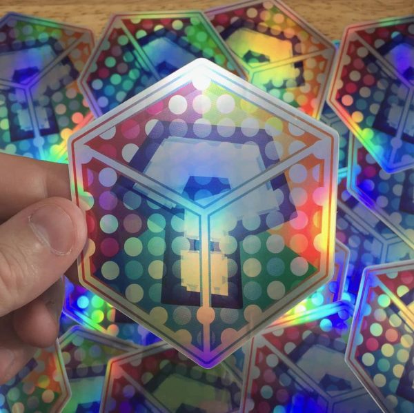 Super Mario Kart Item Box Holographic Sticker