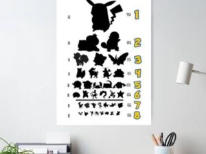 Pokemon Eye test Chart