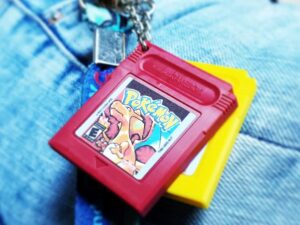 Pokemon Game Boy Cartridge Keychains