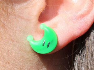 Super Mario Power Moon Earrings