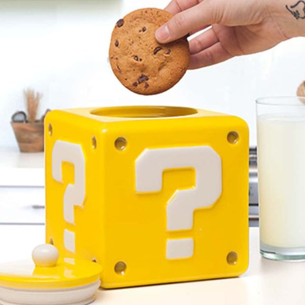 Super Mario Question Block Cookie Jar