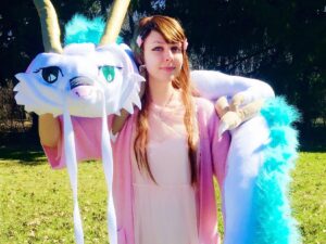 Spirited Away Haku Body Pillow