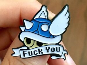 Mario Kart Blue Shell Pin