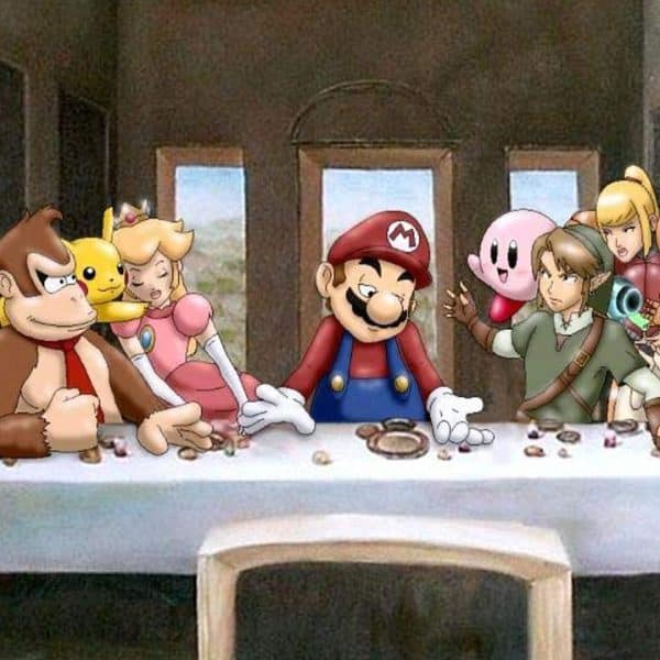 Nintendo Last Supper Playmat Mouse Pad