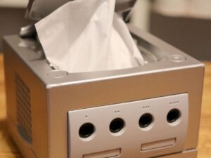 Repurposed GameCube Tissue Box