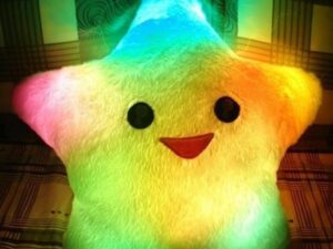 Light Up Star Plush Pillow
