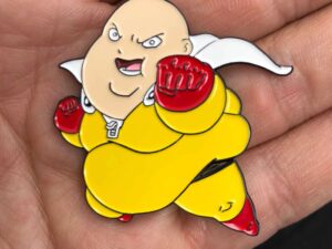 Obese One Punch Man Pin