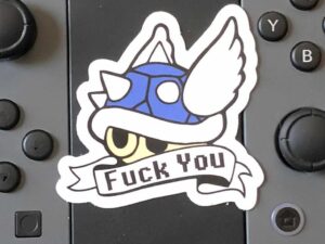 Mario Kart Blue Shell Sticker