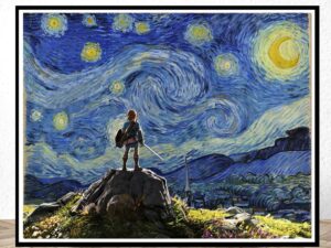 Legend Of Zelda Starry Night Print