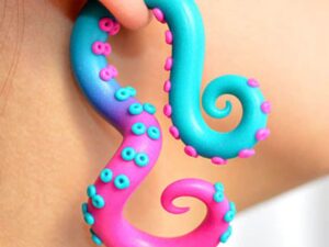 Octopus Tentacle Earrings