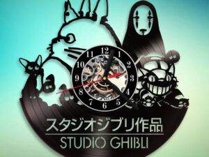Studio Ghibli Vinyl Clock