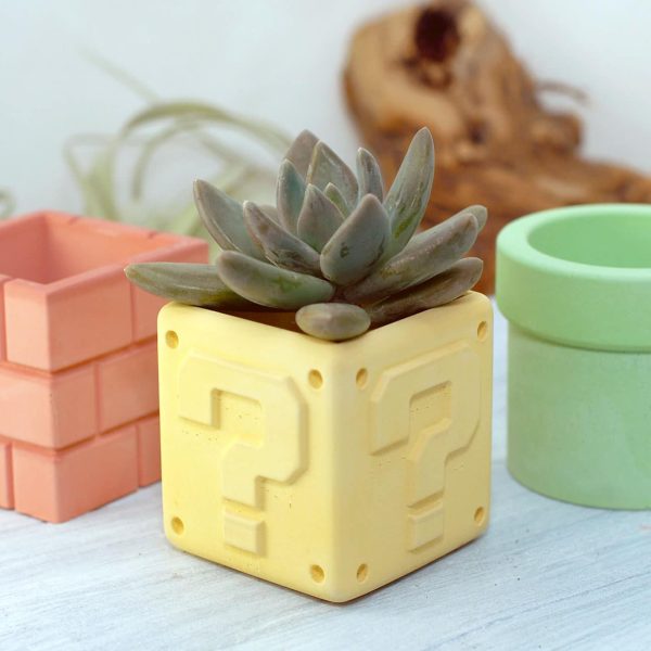 Concrete Super Mario Planters