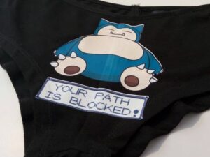 Snorlax "Your Path Is Blocked" Underwear