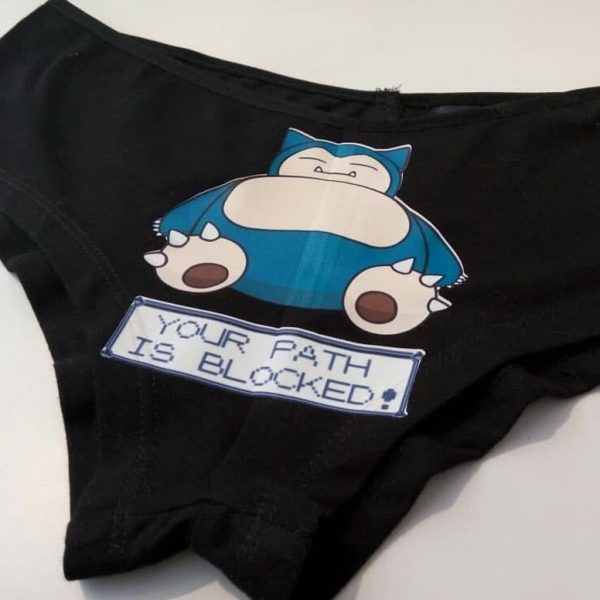 Snorlax "Your Path Is Blocked" Underwear