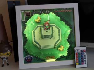 Legend Of Zelda LED Shadow Box