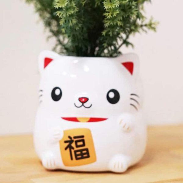 Lucky Cat Planter