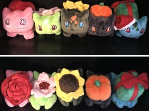 Pokemon Seasonal Bulbasaur Plushies