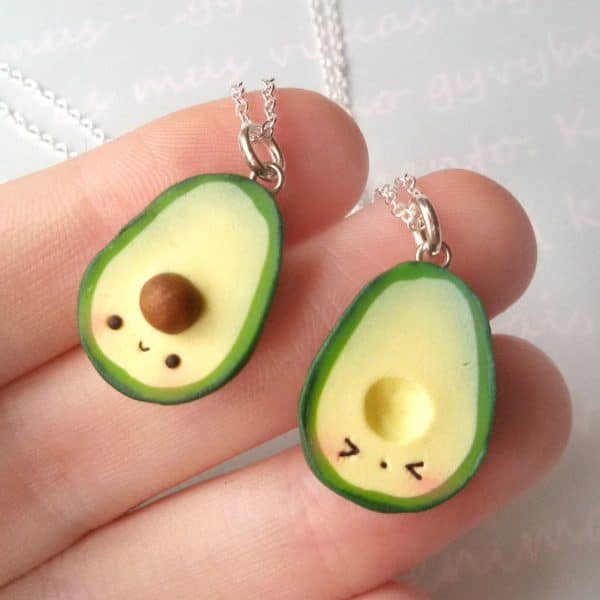 Kawaii Avocado Friendship Necklace