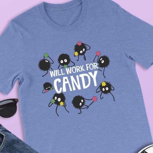 Will Work For Candy Soot Sprite T-Shirt