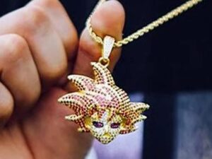 Dragon Ball Z Goku 14K Gold Pendant Necklace