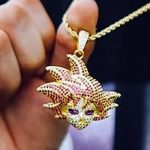 Dragon Ball Z Goku 14K Gold Pendant Necklace