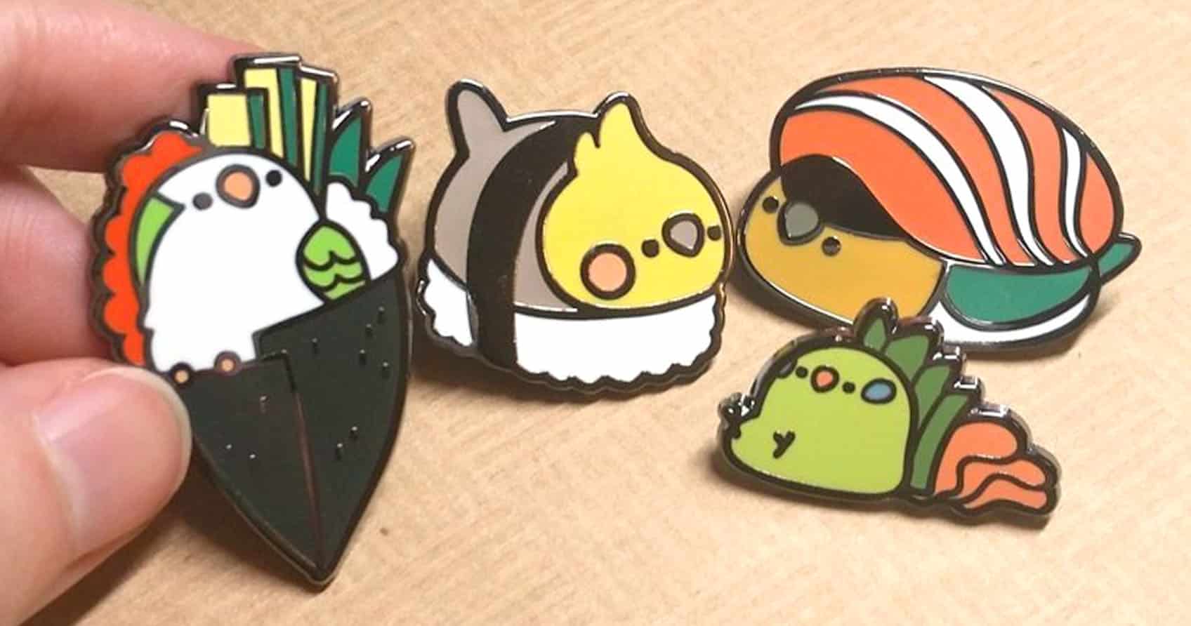 Bird Sushi Pins