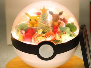Christmas Pokeball Terrarium