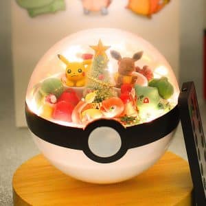 Christmas Pokeball Terrarium